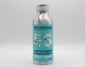 Ocean Saver Suds: Vegan Foot Soak from Eco Skincare. Cruelty free, zero waste, handmade in the UK, British, 100ml
