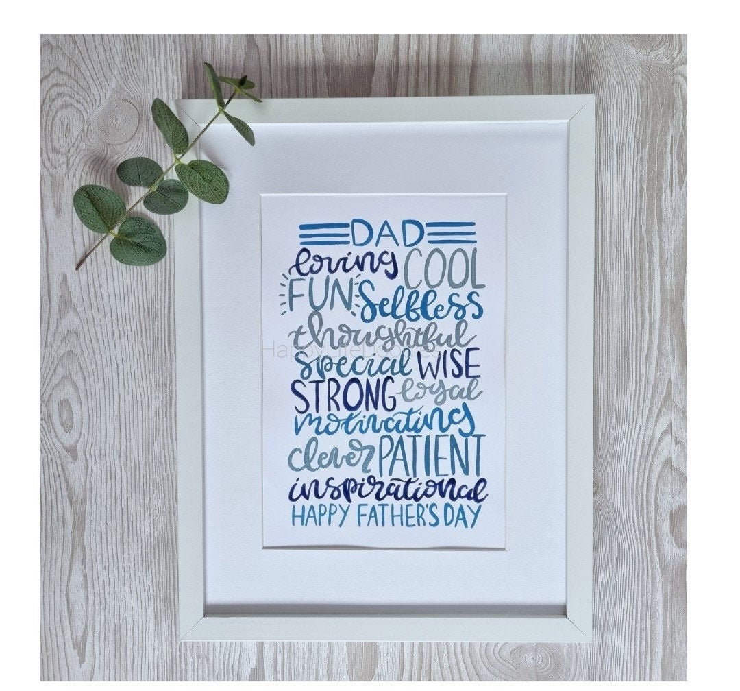 Dad Quotes Father's Day Gift Thoughtful Gift for Dad Etsy