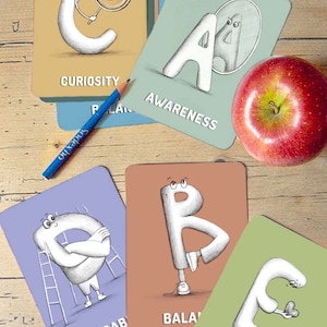 Alphabet Flash Cards Printable ABC for Kids Digital download Nursery, playroom, parents, toddlers, children Educational, fun, unique image 3