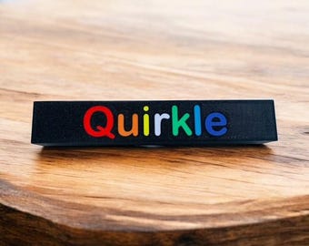 Tile holder suitable for Quirkle tiles