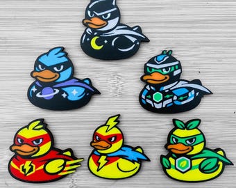 Magnetic Cruise Ducks Super Hero Fun Vacation Door Magnets