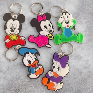 Op Disney geïnspireerde sleutelhanger, visverlenger, elfenstof, sleutelhanger personage, tasbedel, sleutelhanger