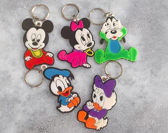Disney Inspired Keyring, Fish Extender, Pixie Dusting, Character keyring, Bag Charm, Key chain