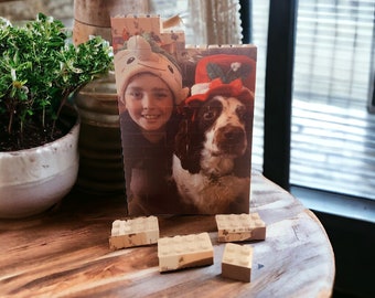 Custom Photo Brick Puzzle, Personalized LEGO Compatible Building Blocks