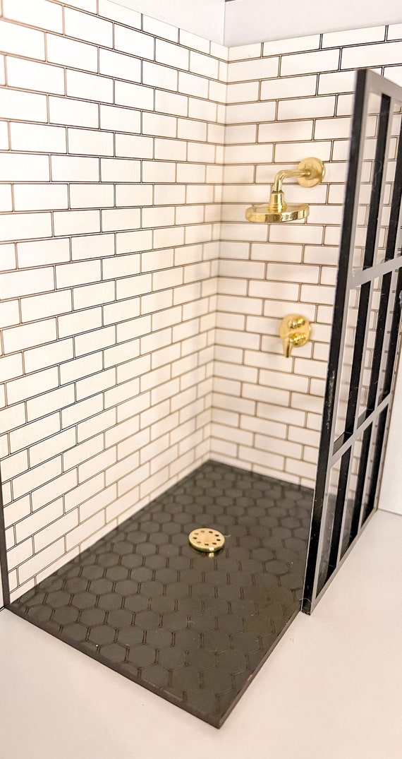 Mini Pommeau De Douche Pour Maison De Poupée 1/12 – Fer, 32 Mm – Accessoire Salle De Bain Réaliste