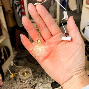 Modern Dollhouse Bubble 1/12 scale #1 Light. Wired / Plug In. Gold.