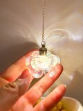 Iridescent Dollhouse Pendant Light: Gold or Silver, 1/12 Scale