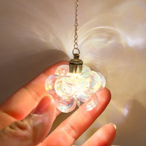 Iridescent Dollhouse Pendant Light: Gold or Silver, 1/12 Scale