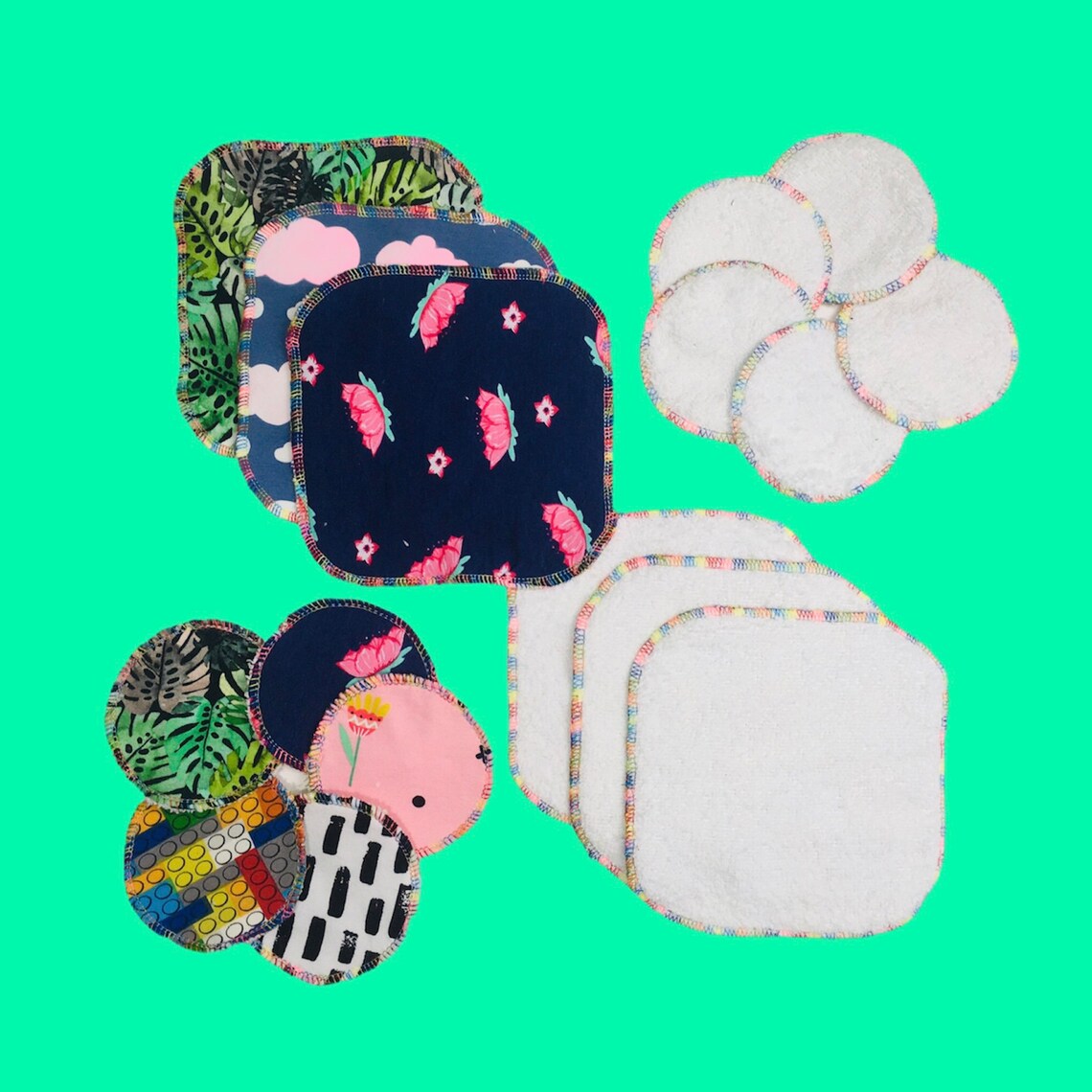 Reusable Makeup Pads Eco Friendly Made from Preloved items Etsy
