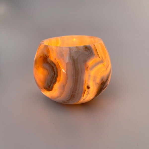 Stone Candle Holder Etsy