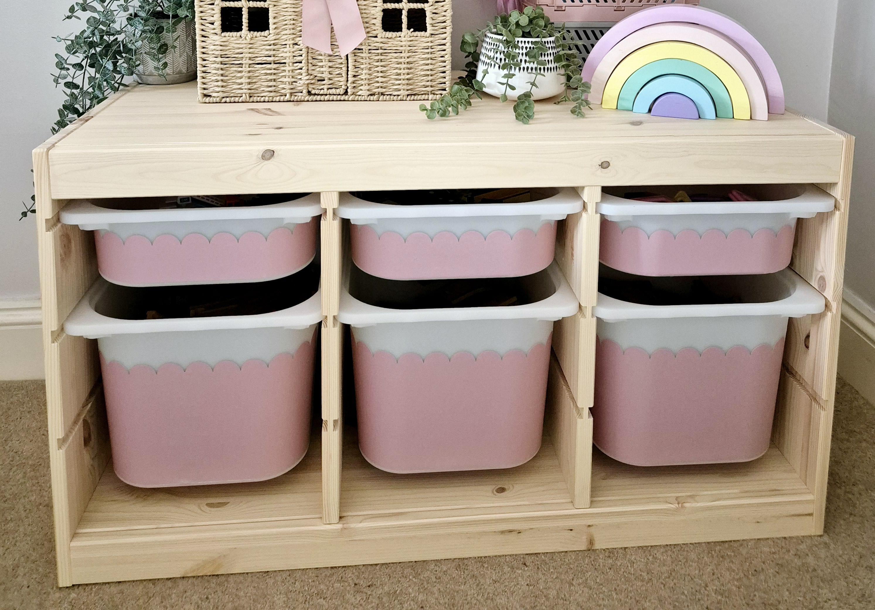 IKEA Trofast Vinyl Wrap | Scallop IKEA Storage Decals | Trofast Stickers