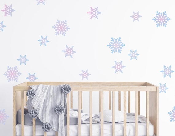 Snowflake Wall Sticker Decals | Ice Princess Decor Inspired | Frozen Wall Sticker