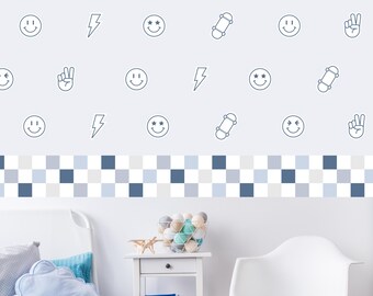 Emoji Wall Decals | Cool Kid's Room Decor Stickers