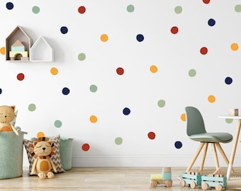 Boho Irregular Spot Polka Dot Wall Sticker Decals | Children&#39;s Nursery Wall Art | Playroom Decor