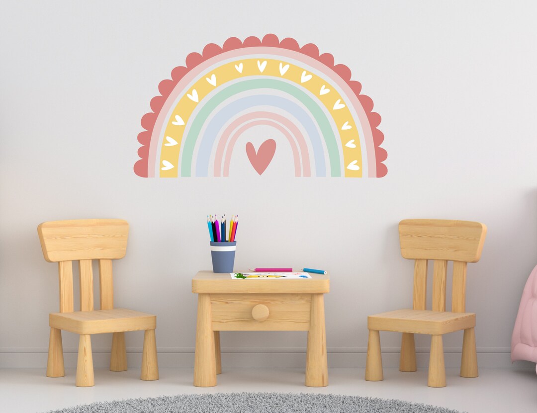 Extra Large Bright Rainbow Wall Sticker Decal Children's Nursery Wall