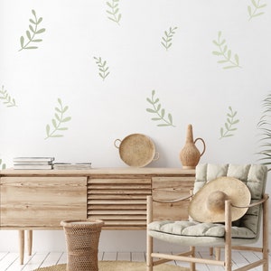 Boho Leaves Wall Sticker Decals | Children's Nursery Stickers | Playroom Decor | Leaf Stickers