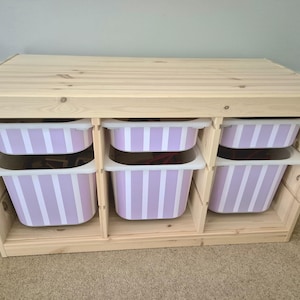 IKEA Trofast Stripe Vinyl Wrap | IKEA Storage Decals | Trofast Stickers