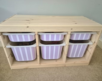 IKEA Trofast Stripe Vinyl Wrap | IKEA Storage Decals | Trofast Stickers
