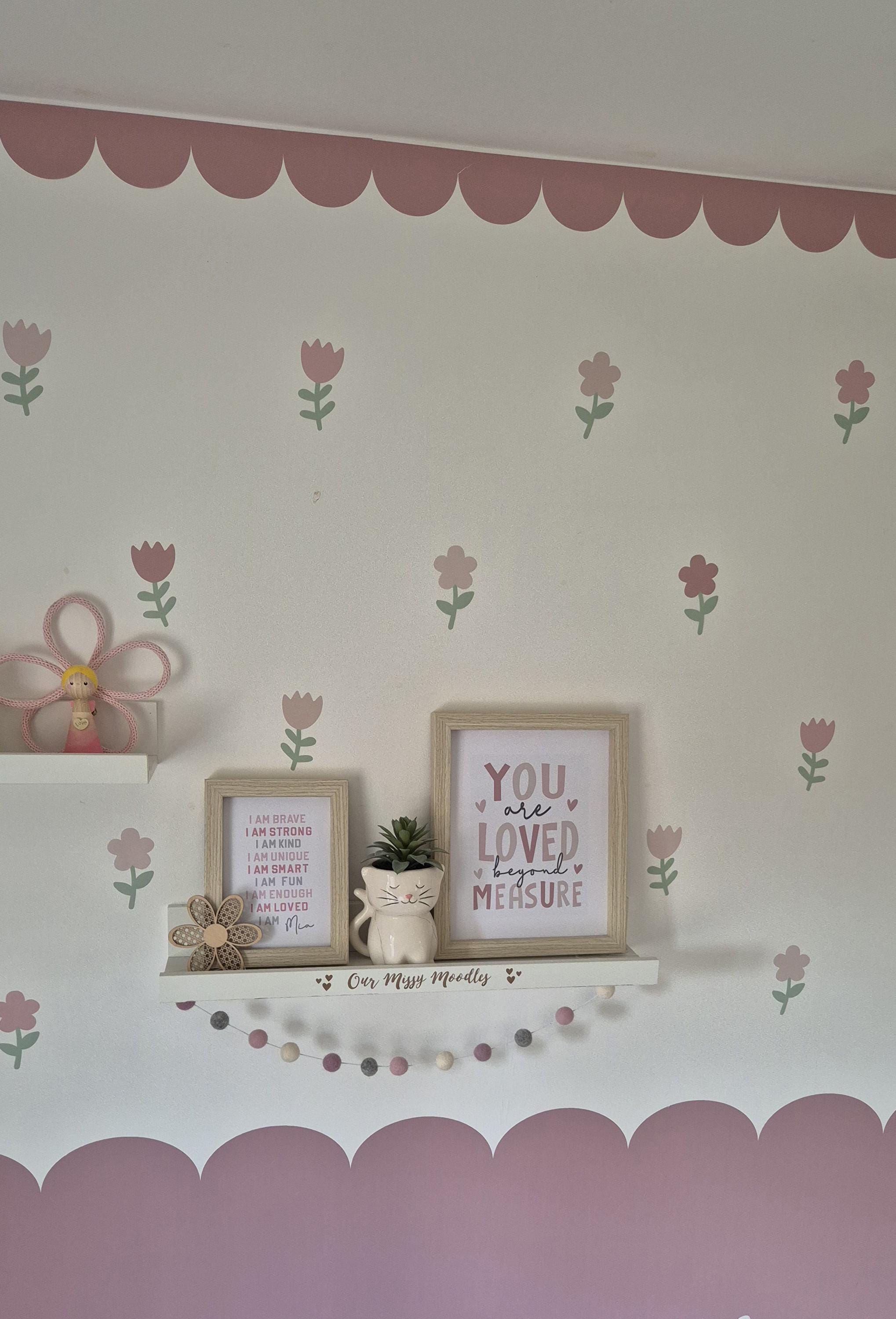 Boho Flower Wall Sticker Decals | Children's Nursery Stickers | Flower ...