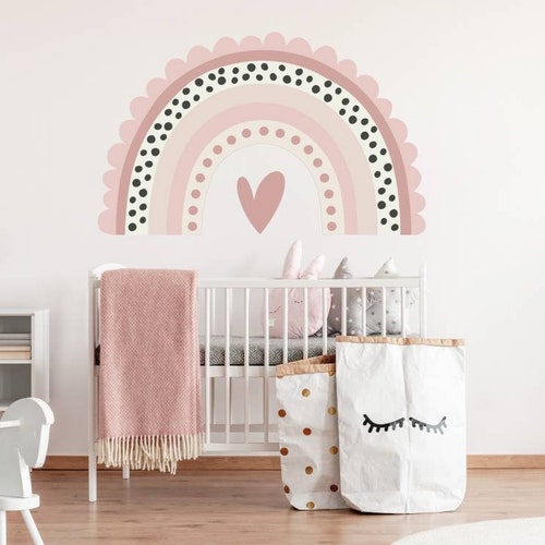 Extra Large Pink Rainbow Wall Sticker Decal Children's Etsy