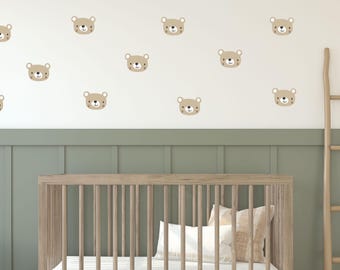 Stickers muraux ours en peluche | Décoration murale pour chambre d'enfant | Décoration de salle de jeux