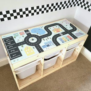 Landkarte Möbelsticker IKEA Trofast Scandi Style | Straßenkarte für Kinder | Kinderzimmer | Kinderzimmer Wandsticker