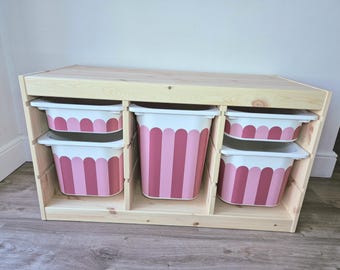Papier vinyle IKEA Trofast festonné | Stickers pour meubles | Décoration de salle de jeux