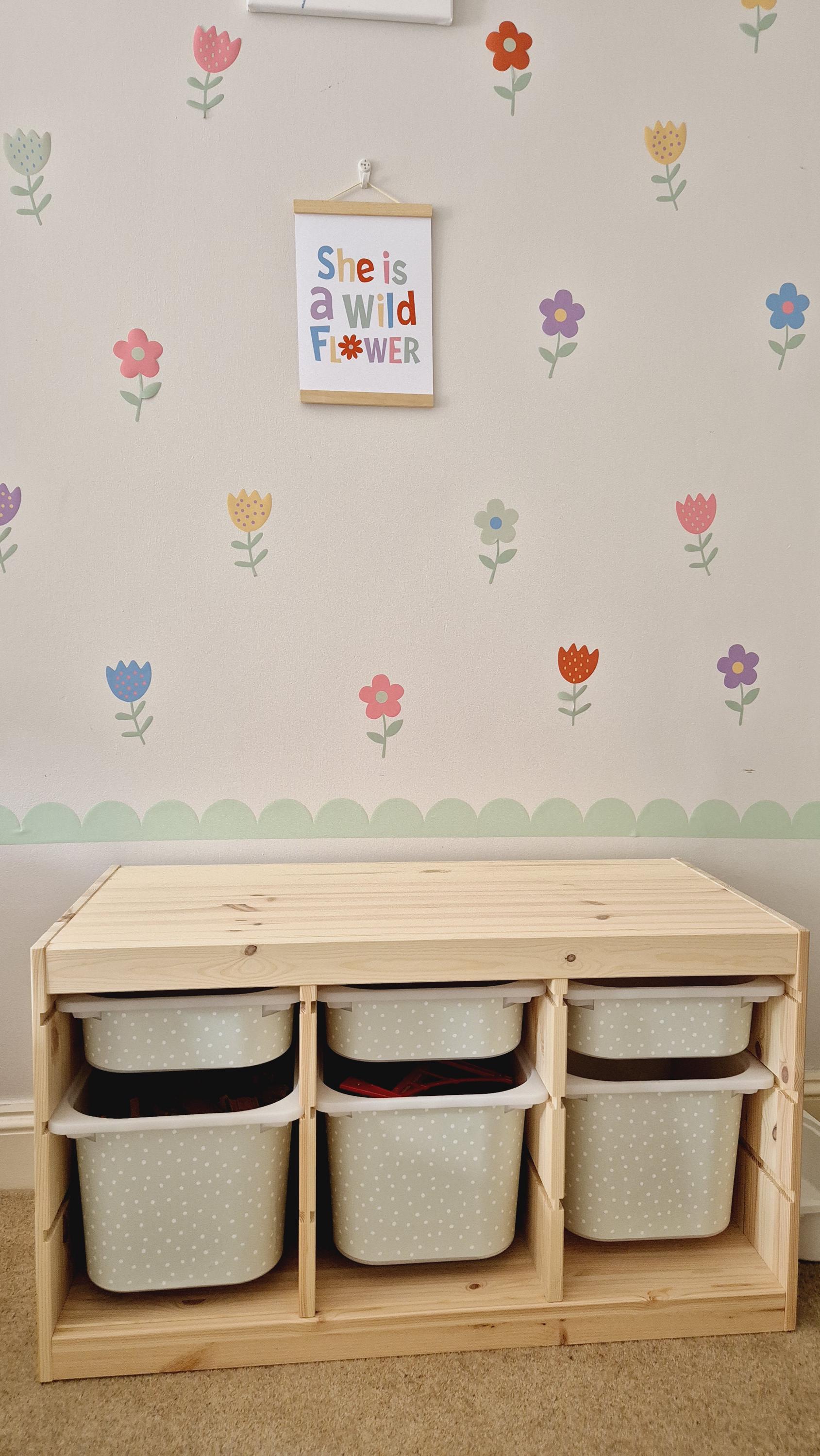 Boho Flower Wall Sticker Decals | Children's Nursery Stickers | Flower ...