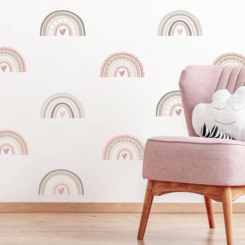Extra Large Pink Rainbow Wall Sticker Decal Children's Etsy UK