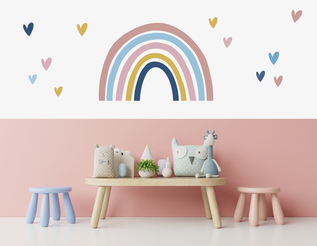 Large Rainbow Wall Sticker Decal Rainbow Sticker Etsy