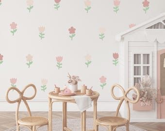 Stickers muraux fleurs bohèmes | Stickers chambre d'enfant | Stickers fleurs