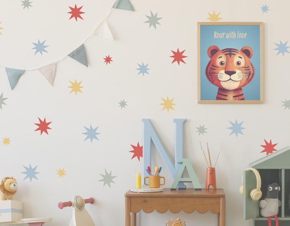 Irregular Star Wall Sticker Decals | Nursery Playroom Decor