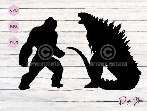 12 Godzilla vs Kong Monster Favor Gift Bag Birthday Party & 12 Stickers 4.5  x 8