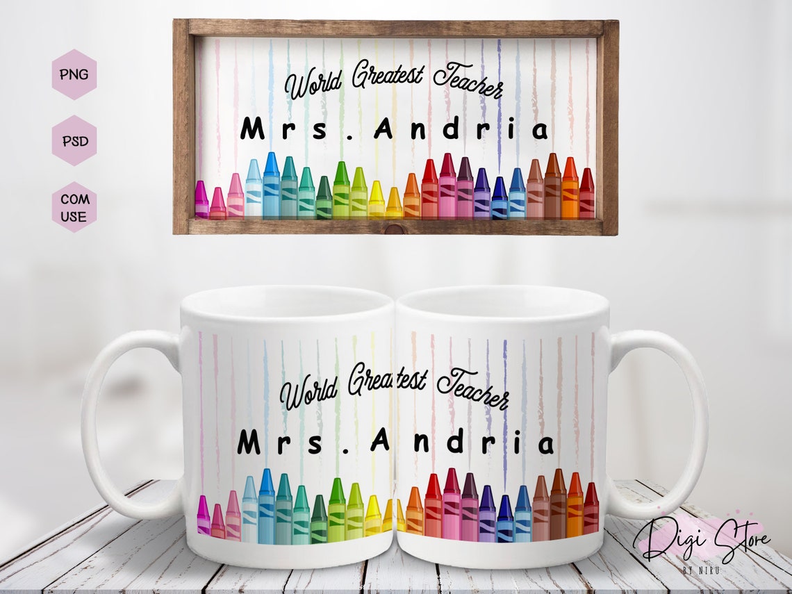 Teacher Appreciation Mug Sublimation Custom Sublimation Mug Etsy