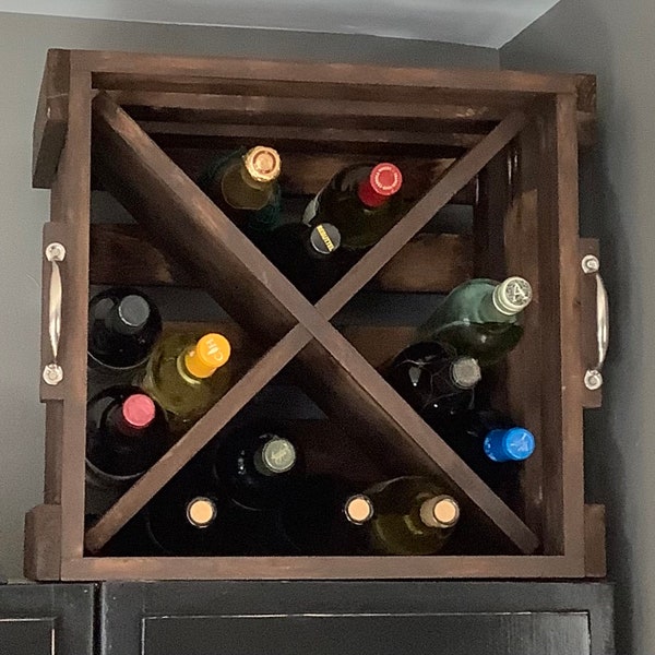 Wine Storage Cube Etsy