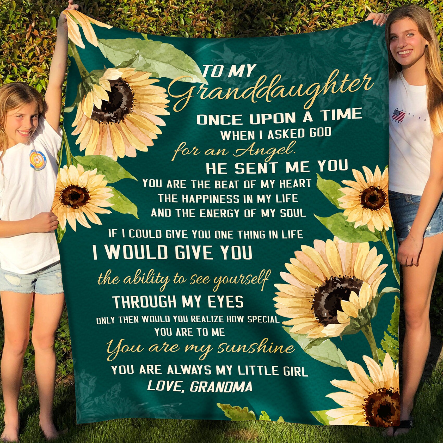 Personalized Blanket To my granddaughter fleece blanket you Etsy