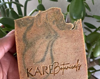 Kurkuma Spinazie Shea Butter Botanical Glow Soap Bar 6oz