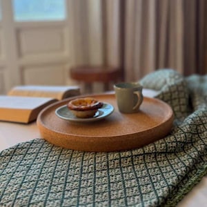 Minimalist Round Cork Tray | Sustainable Home Decor