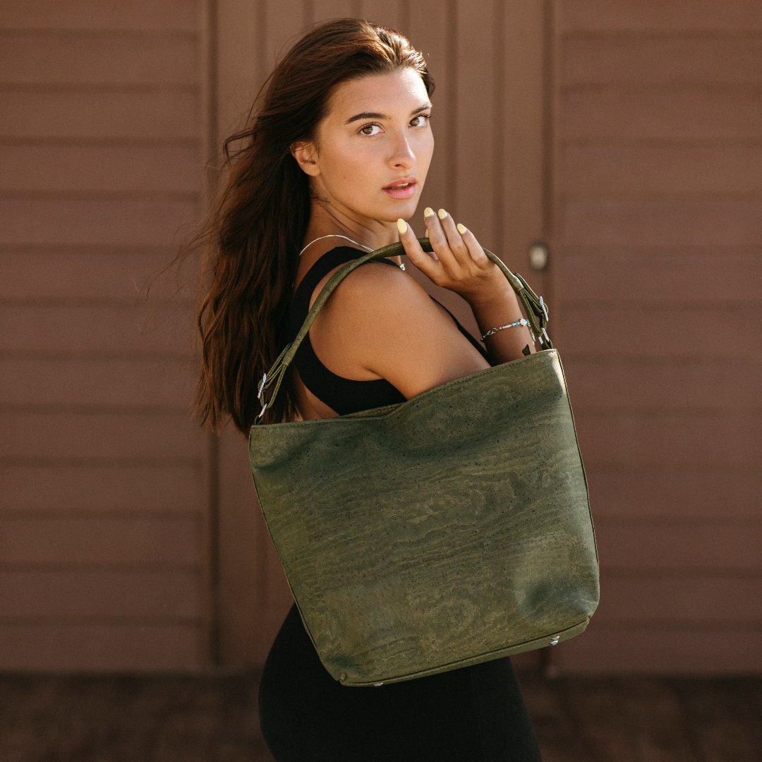 Bohemian Cork Crossbody Bag For Women – Vintage Shoulder  display picture 1
