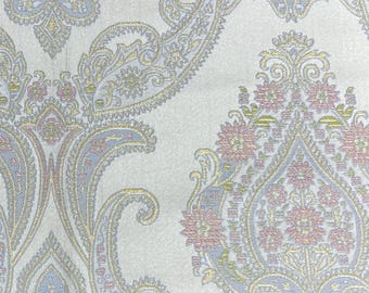 Woven Jacquard Damask Fabric Victorian Style Upholstery 54" Wide