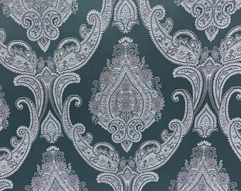 Woven Jacquard Damask Fabric Victorian Style Upholstery 54" Wide