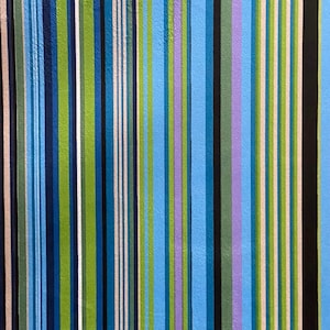 Tissu velours luxueux à rayures, matériau de rembourrage imprimé numériquement pour canapé, chaises, housse de coussin et créations artisanales - Bleu