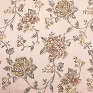 Luxurious and Premium Floral Design Jacquard Fabric for Upholstery, Window Treatments, Craft Width 54 inches - Fabric by The Yard - Pink