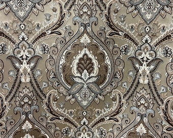 Woven Jacquard Damask Fabric Majestic Upholstery, Drapery, Craft 54" Wide