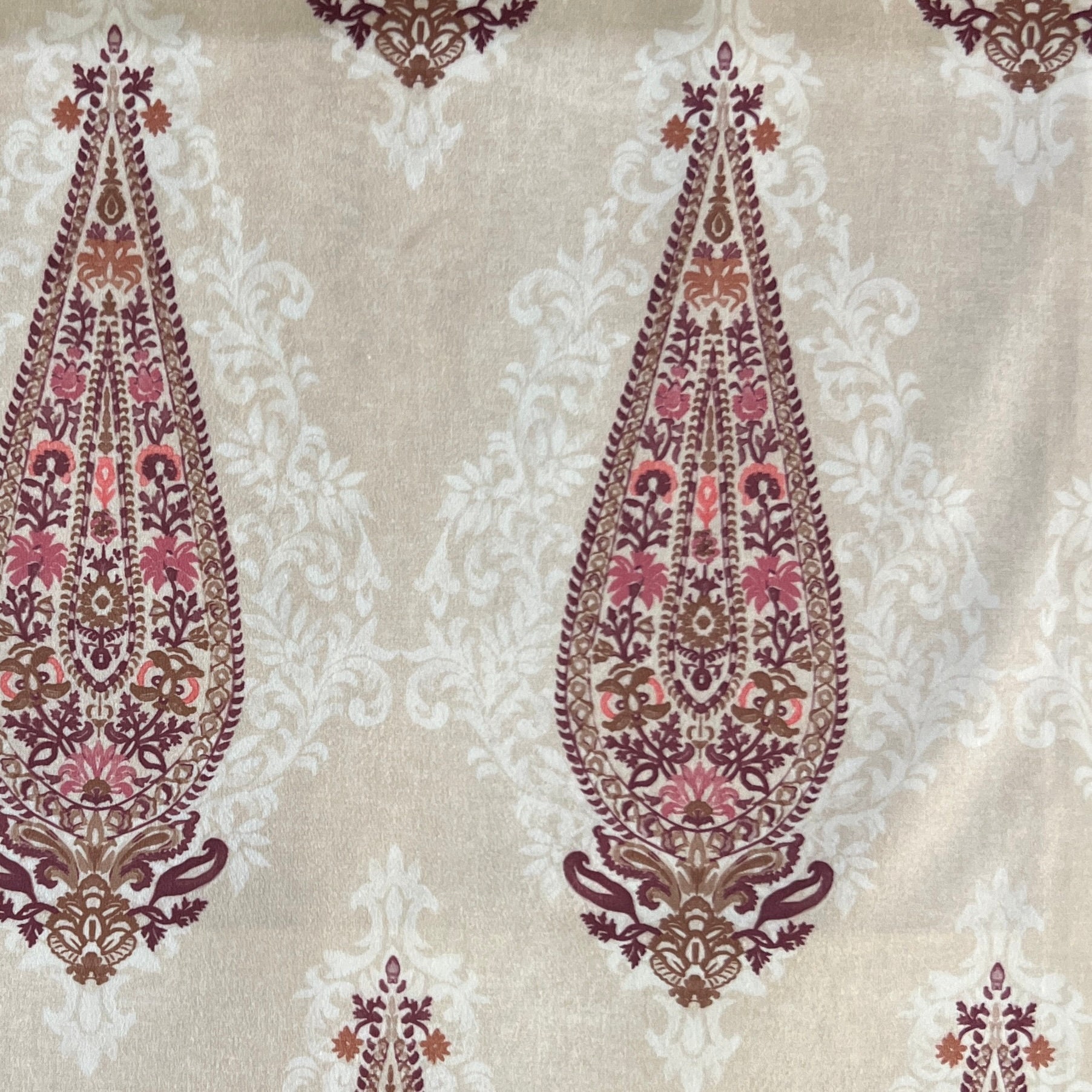 Vintage Boho Paisley Diseño Digital Impreso Tela Material Tapicería Cojín Silla Ventana Tratamiento Artesanía Tapiz Tela cortada al tamaño Metro