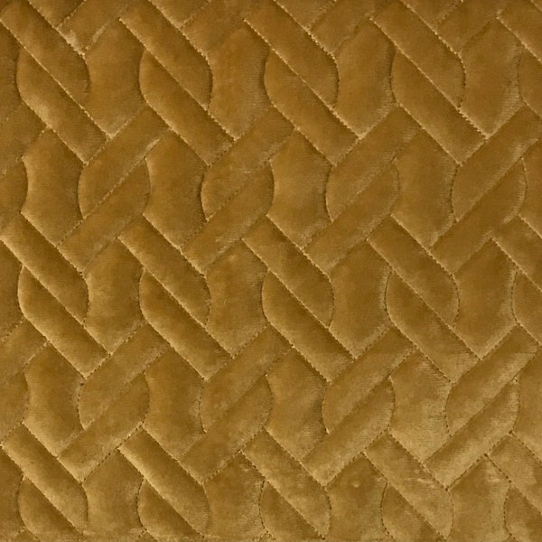 Gold Quilted Fabric Etsy