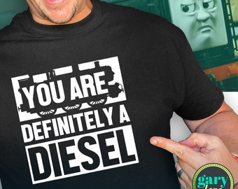 Bullet Train Movie T-Shirt, You Are Definitely a Diesel Tank Engine, Thomas, Lemon and Tangerine, Gift for Movie Buff Lover, Film Buff Tee