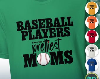 Koszulka Baseball Mom, Gracze mają najpiękniejsze mamy, Młodzieżowa sportowa koszulka Little League na dzień matki, Koszulka turniejowa dla trenerek, Prezent dla żony