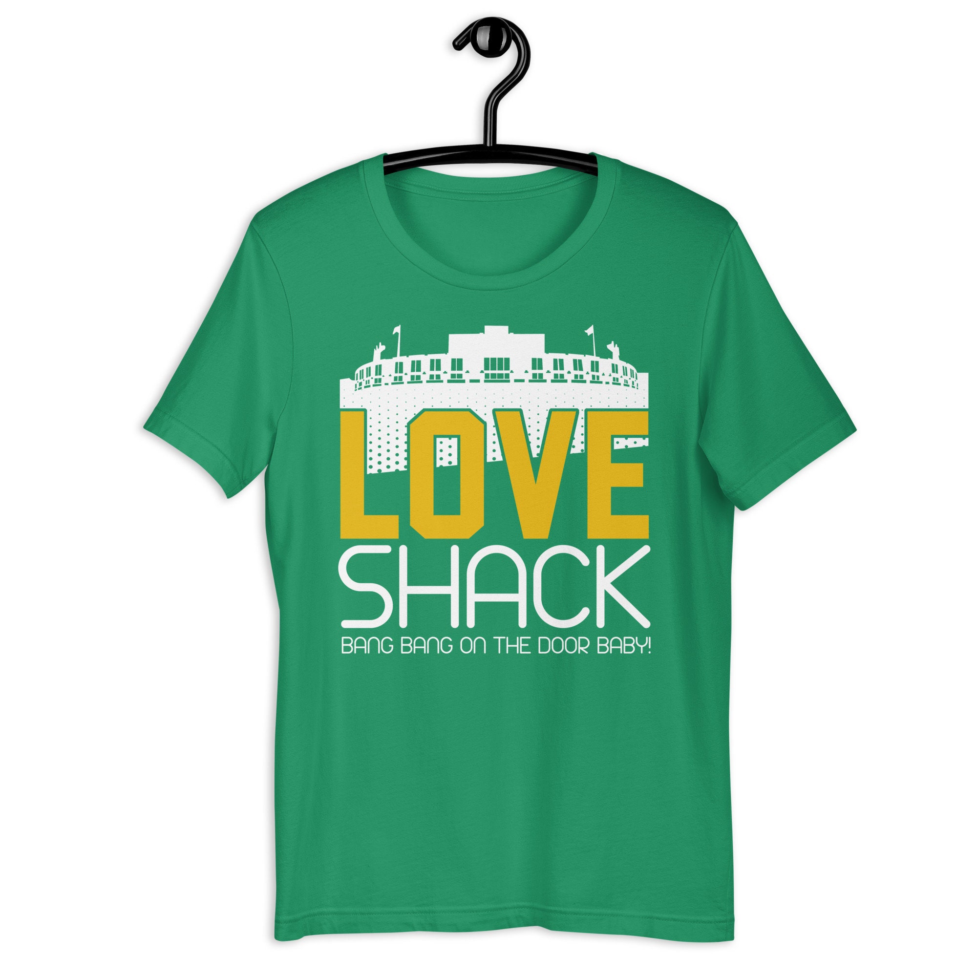 Football Shack Jordan Love Quarterback Love Shack Lambeau Field Shirt, Green Bay ...