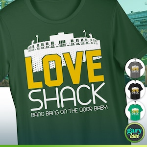 Koszulka Jordan Love Quarterback Love Shack Lambeau Field, koszulka futbolowa Green Bay Packers, impreza tailgatingowa dla fanów sportu WI Wisconsin B-52